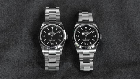 rolex explorer 114270 case size same as datejust|Explorer 124270 and 114270 side by side impressions.